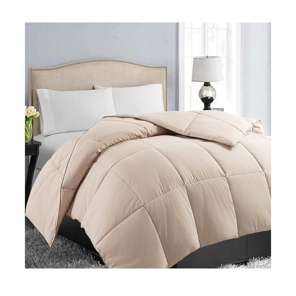 All Season Queen Size Soft Quilted Down Alternative Comforter Reversible Duve...